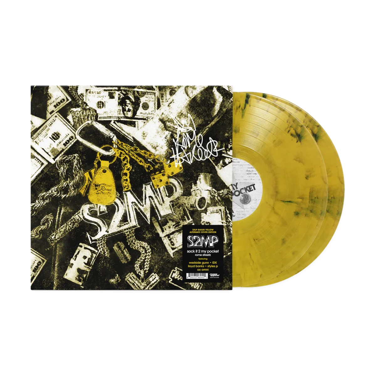 Sock It 2 My Pocket di Rome Streetz: vinile con copertina alternativa giallo e nero
